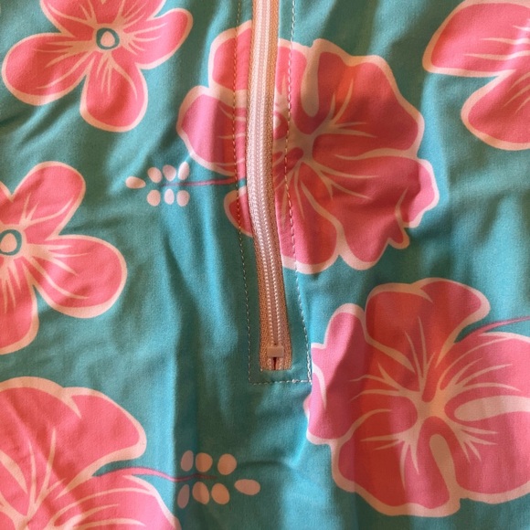 Snapper Rock Hibiscus Sunsuit - Picture 3 of 3